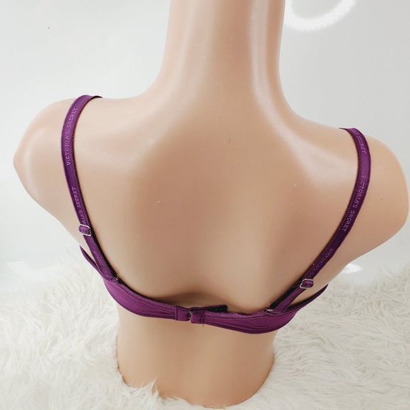 Victoria's Secret Women's Plum Underwired Lined Full Coverage T-Shirt Bra Sz 38C - Picture 4 of 8